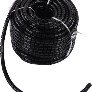 DUCTO ESPIRAL PROTECTOR CABLE NEGRO 6MM X 16.5 METROS