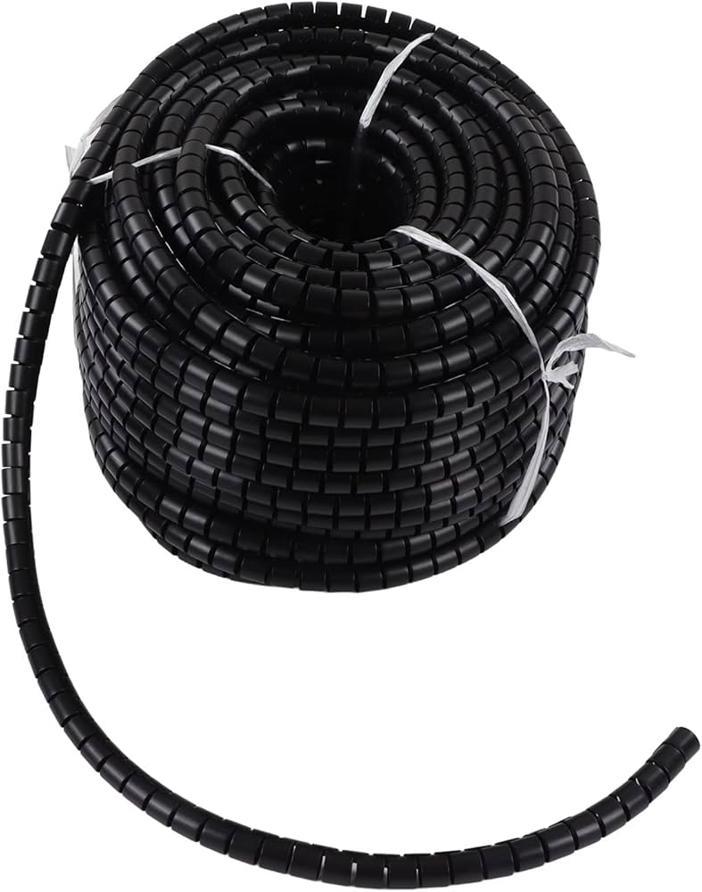 DUCTO ESPIRAL PROTECTOR CABLE NEGRO 6MM X 16.5 METROS