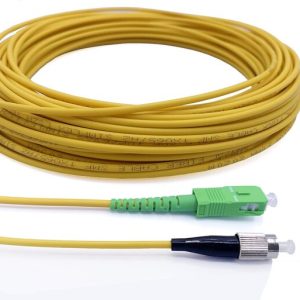 JUMPER FIBRA OPTICA FC/UPC-SC/APC SIMPLEX 1.5METROS AMAR. 2MM