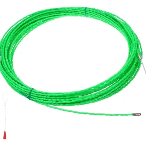 LAUCHA TRENZADA ACERO VERDE 30MTS