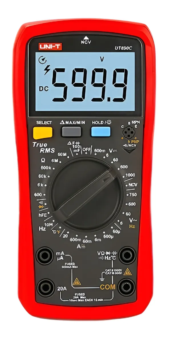MULTIMETRO UNIT UT890C TRUE RMS 20A