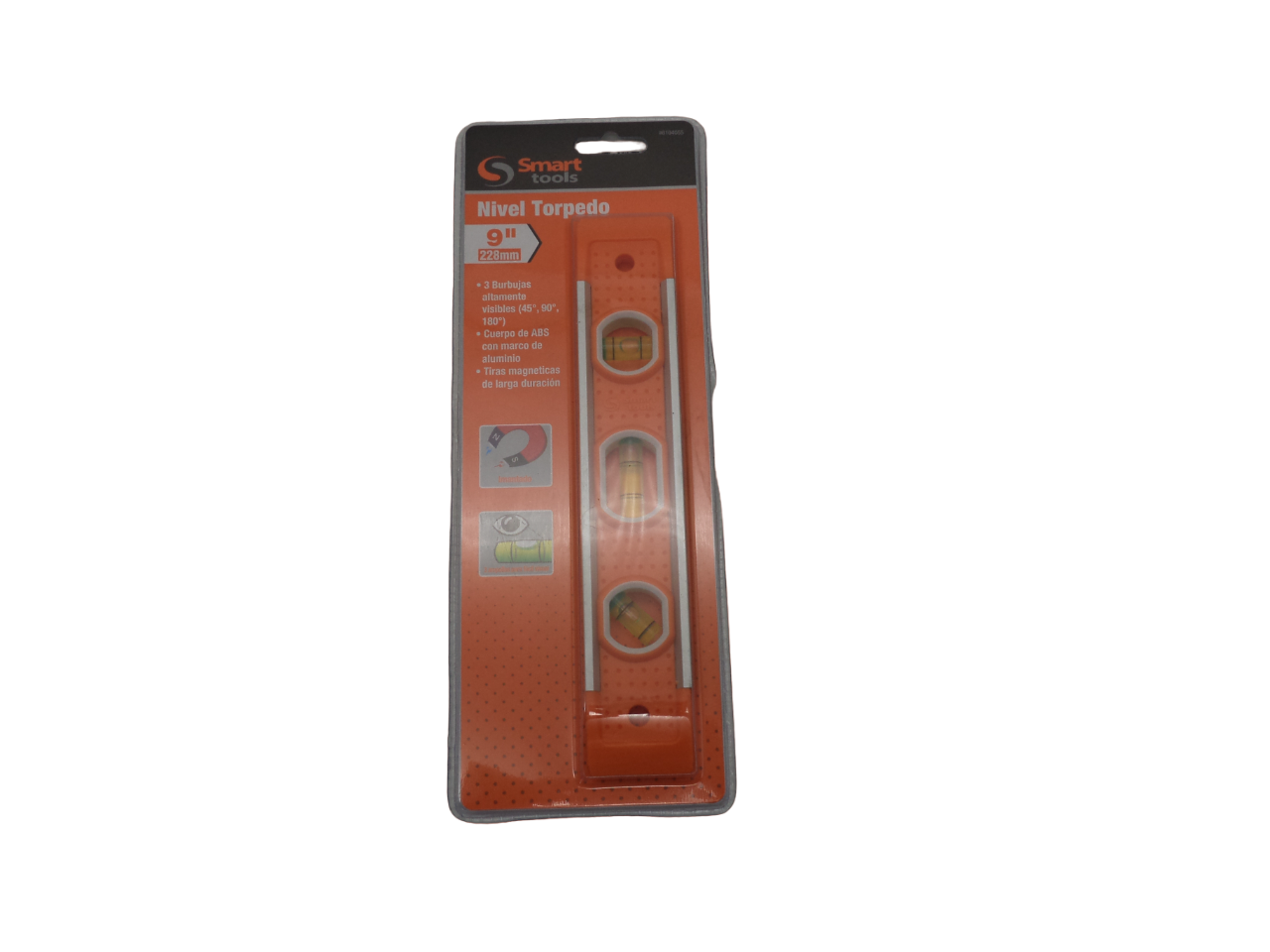 NIVEL-TORPEDO-PhotoRoom.png-PhotoRoom.png NIVEL TORPEDO 9 PULGADAS SMART TOOLS - Imagen 1