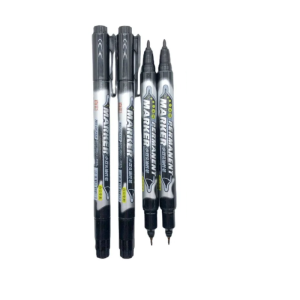 ROTULADOR PERMANENTE NEGRO DOBLE PUNTA