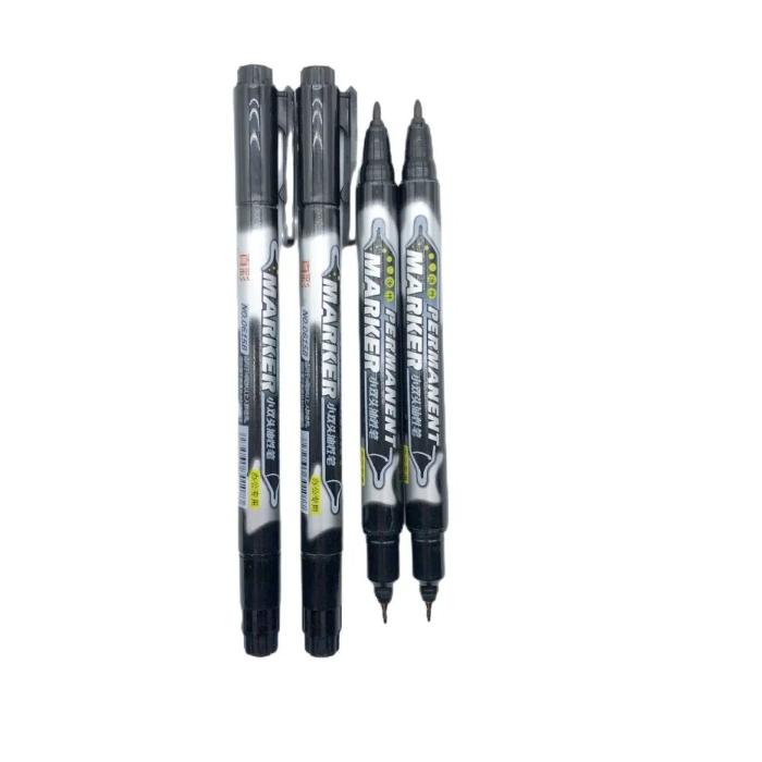 ROTULADOR PERMANENTE NEGRO DOBLE PUNTA