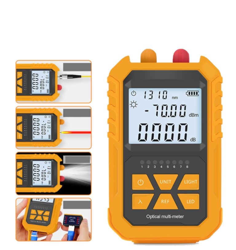 Power Meter y VFL Integrado — Equipo Combinado 2 en 1 Fibra Óptica