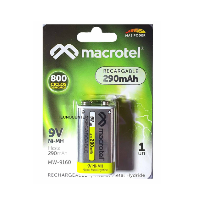 macrotelrecargable-1.png BATERÍA RECARGABLE MACROTEL 290MAH - Imagen 1