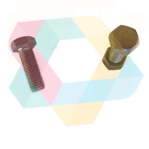 PERNO HEXAGONAL CON TUERCA 1/2 X 1.1/2