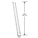 Escalera Aluminio Recta Simple 4.27 M. 14 Peldaños Cuprum — vista 3
