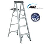 Escalera Aluminio Tijera 5 Peldaños 90 KG Cuprum — vista 2