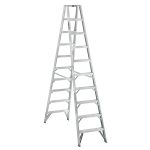 Escalera Aluminio Tijera Doble Acceso 10 Peldaños