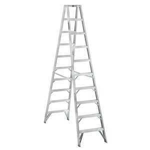 Escalera Aluminio Tijera Doble Acceso 10 Peldaños