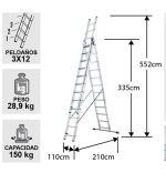 Escalera Aluminio Tijera TEL.3 X 3.35 M — vista 2