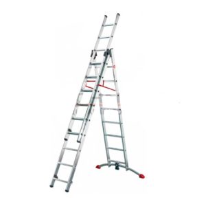 Escalera Aluminio Tijera Telescopica 3X9 Profilot