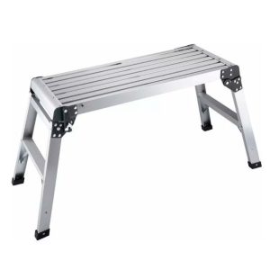 Escalera Plataforma Aluminio Plegable 150 KG