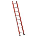 Escalera recta de fibra de vidrio Cuprum 2,44 m serie 544-08, roja