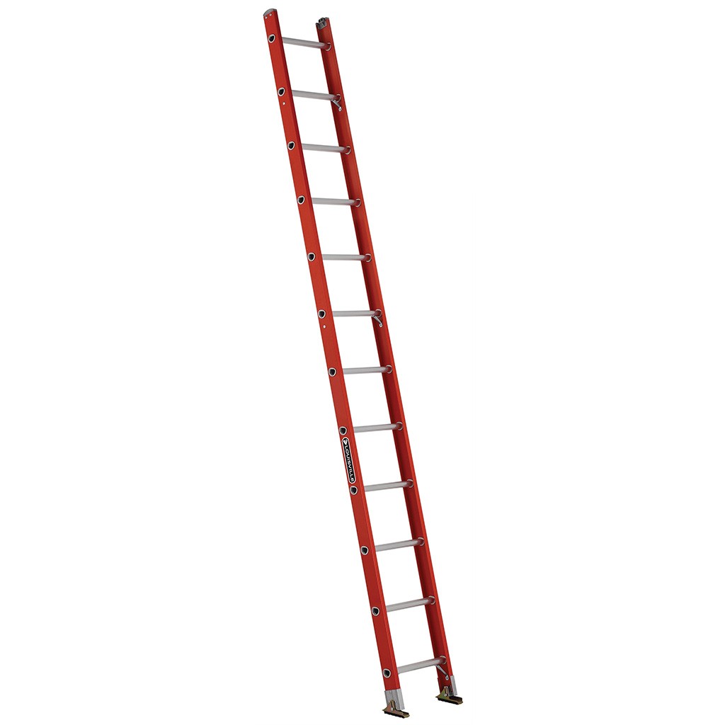 Escalera recta de fibra de vidrio Cuprum 3,66 m serie 544-12, roja
