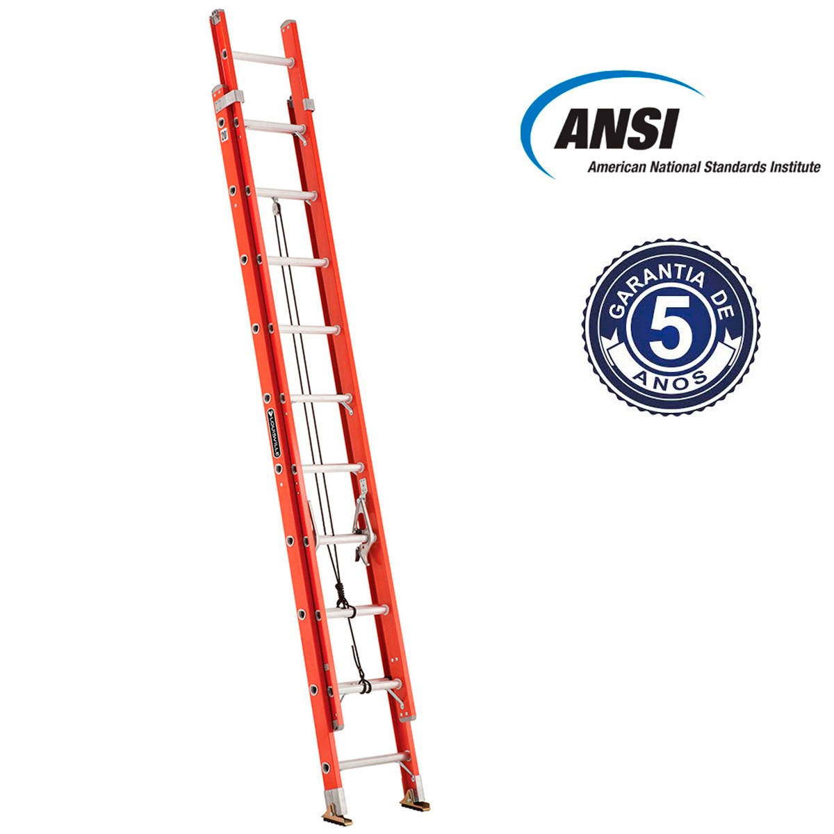 Certificación ANSI y garantía de 5 años de la escalera telescópica Cuprum 534-20
