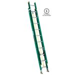 Escalera telescópica de fibra de vidrio Cuprum 5,19 m serie 618-20, roja, extendida