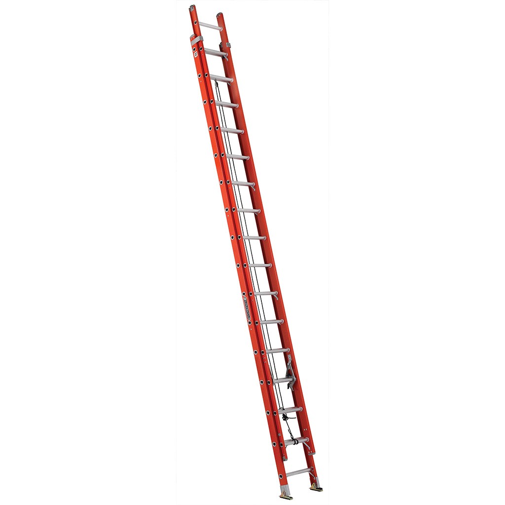 Escalera telescópica de fibra de vidrio Cuprum 8,85 m serie 534-32, roja, extendida
