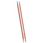 Escalera telescópica de fibra de vidrio Cuprum 9,77 m serie 534-36, roja, extendida