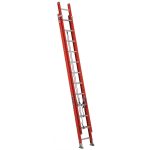 Escalera telescópica de fibra de vidrio Cuprum 6,40 m serie 534-24, roja, extendida
