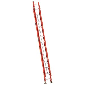 Escalera telescópica de fibra de vidrio Cuprum 7,62 m serie 534-28, roja, extendida
