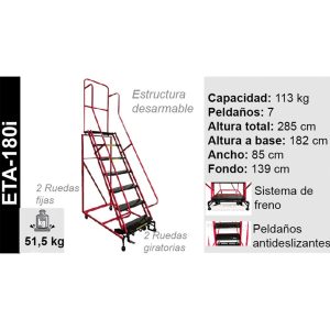 Escalera Tipo Avión 1.8 M Importada — vista 2