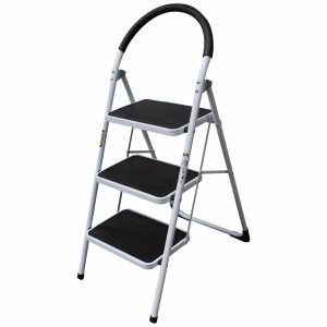PISO ESCALERA PLEGABLE DE ACERO CON 3 PELDAÑOS – 150 kg